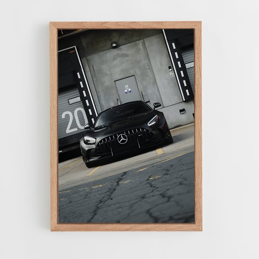 Poster impressionnant Amg GT Black Series – affiche Mercedes (vue 4)